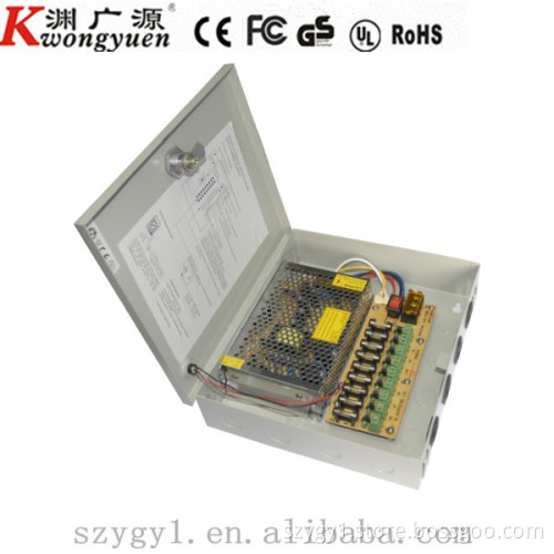 12V/10A 9CH Output Centralized CCTV Power Supply with 120W Maximum Power